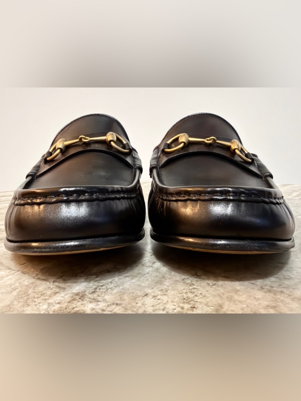 GUCCI 1953 Horsebit Leather Loafer Black Leather 13/ 13.5 US $1100 Jordaan NEW! - Picture 8 of 12